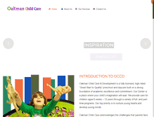 Tablet Screenshot of oakmanchildcare.com